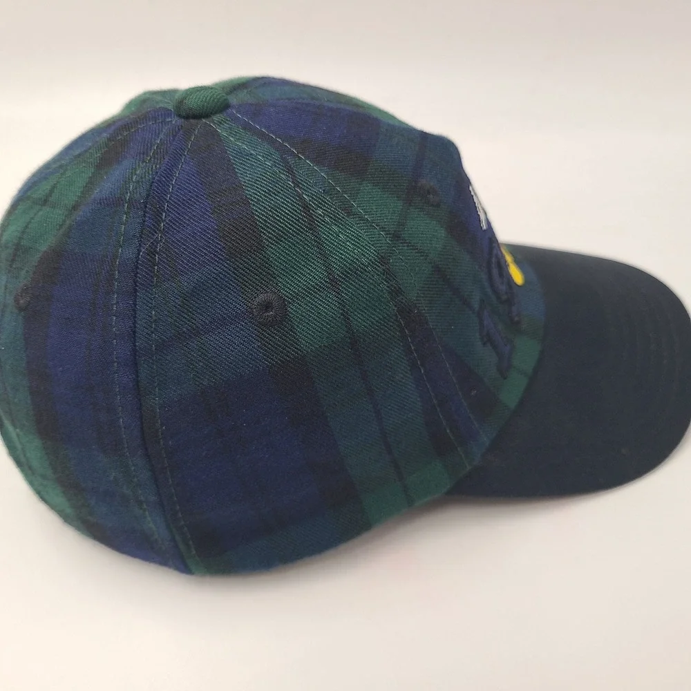 Mickey Mouse Hat‎ Adjustable Disney Blue Green Black Plaid 1928 Logo Casual Men